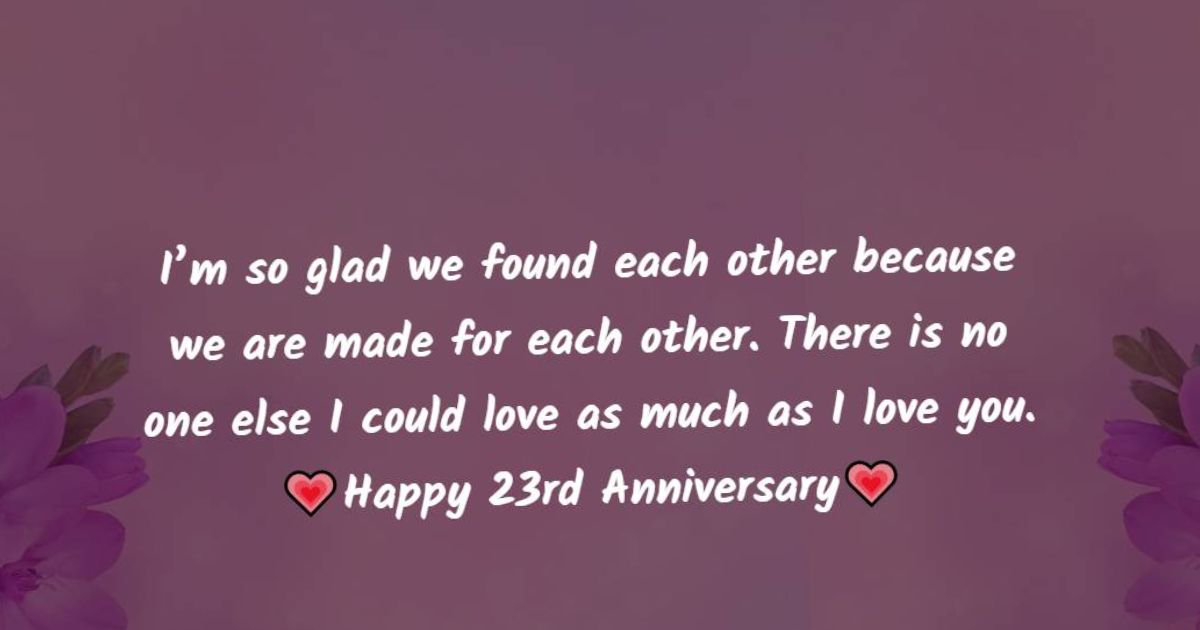 23rd Wedding Anniversary Messages