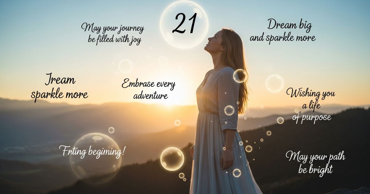 120+ Inspirational 21st Birthday Wishes for a Girl to Start Her Journey